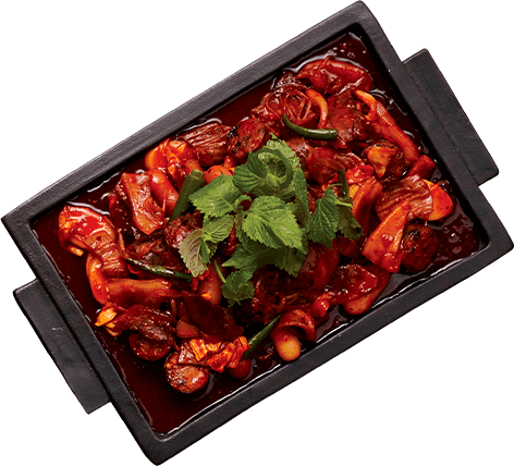 순대 곱창 볶음